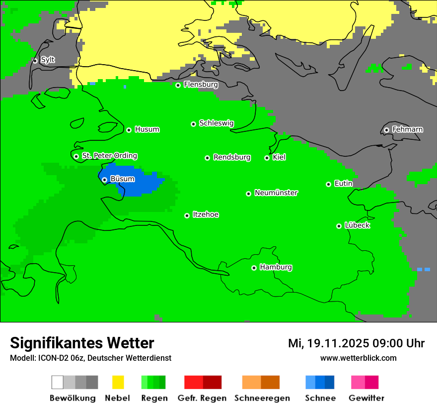 Modellkarten Signifikantes Wetter