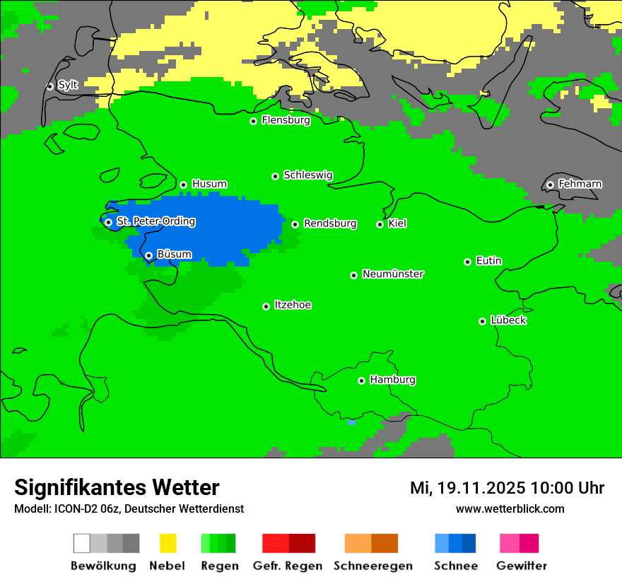 Modellkarten Signifikantes Wetter