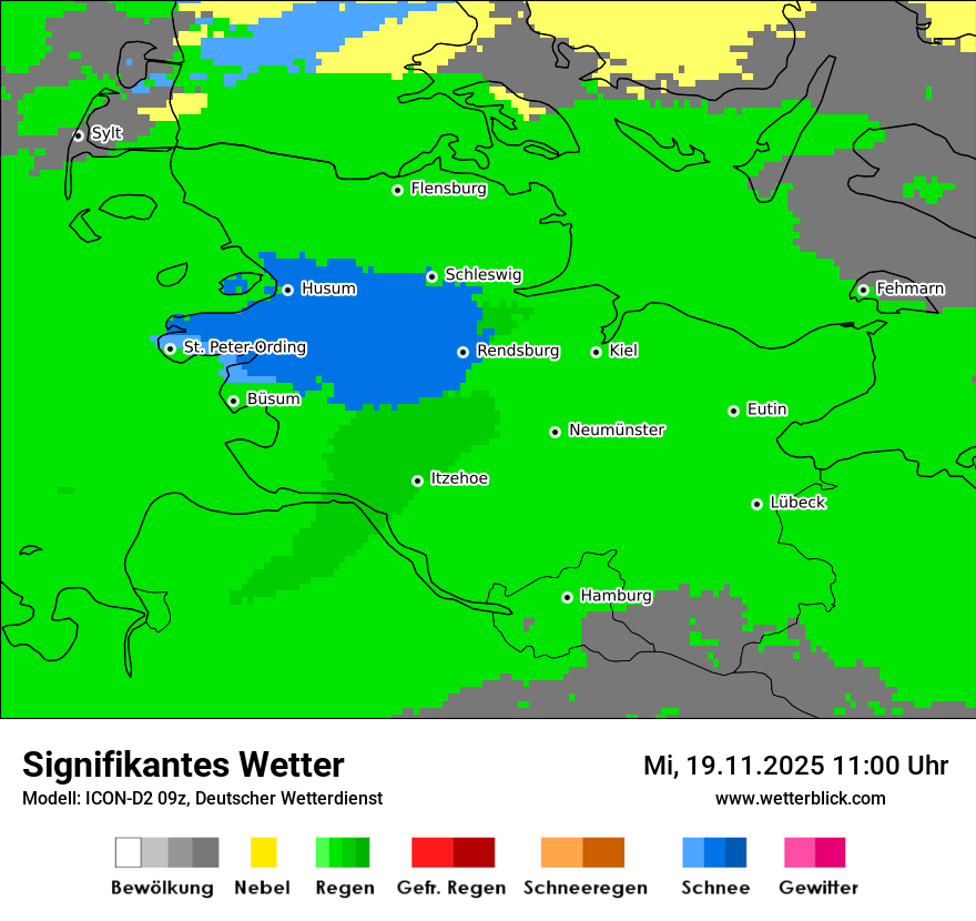 Modellkarten Signifikantes Wetter
