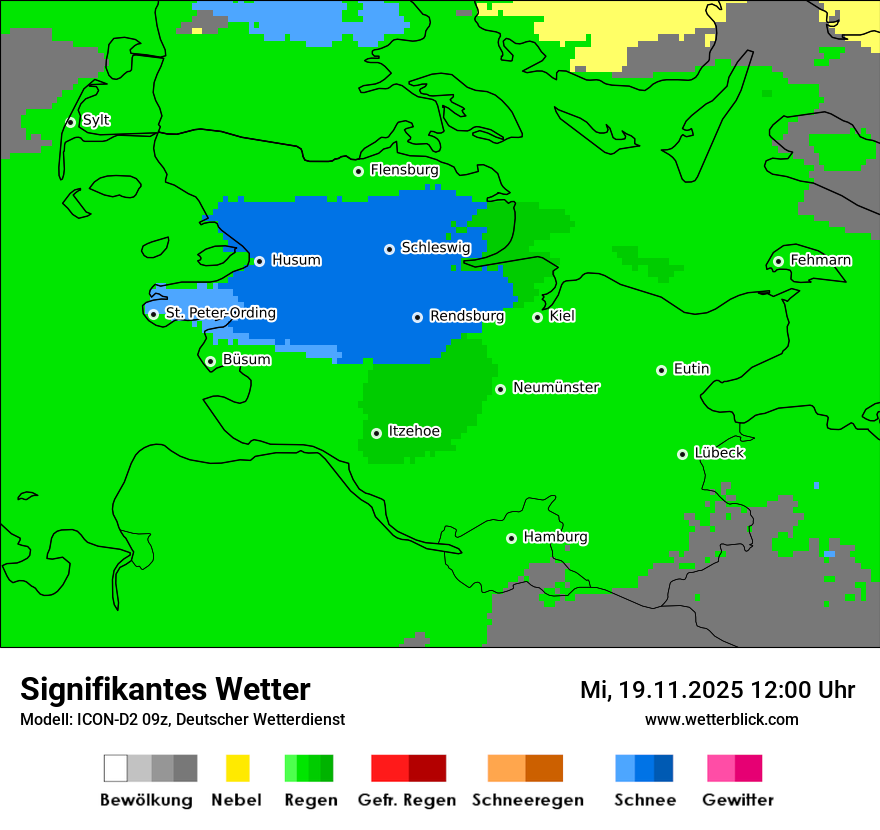 Modellkarten Signifikantes Wetter