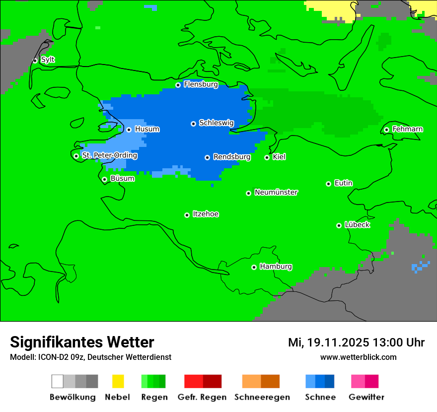 Modellkarten Signifikantes Wetter