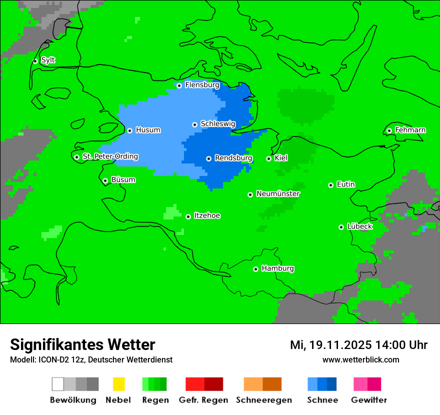 Modellkarten Signifikantes Wetter