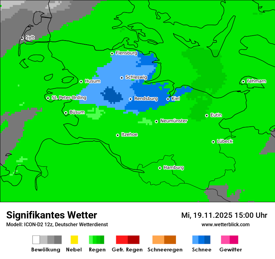 Modellkarten Signifikantes Wetter