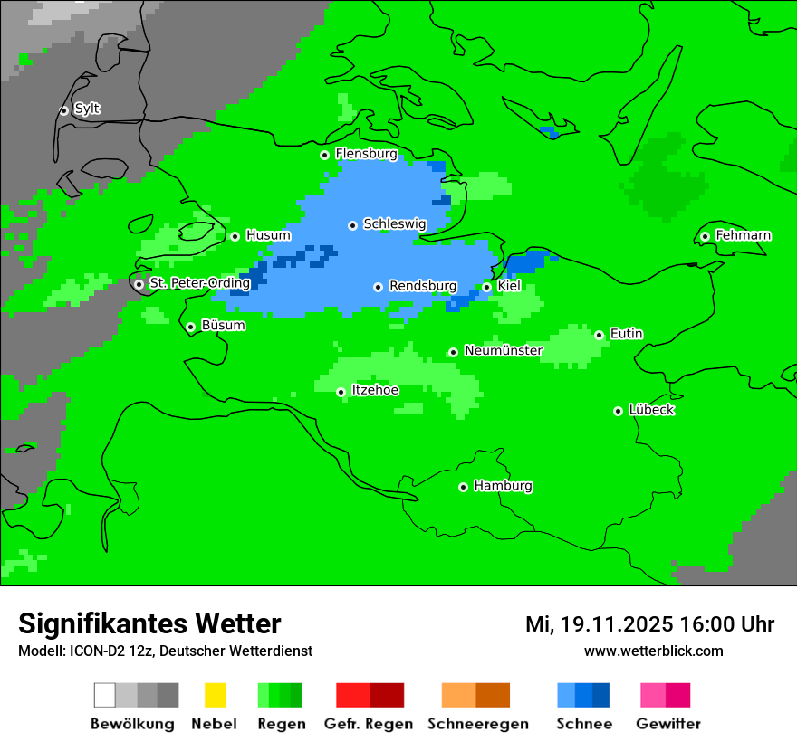 Modellkarten Signifikantes Wetter