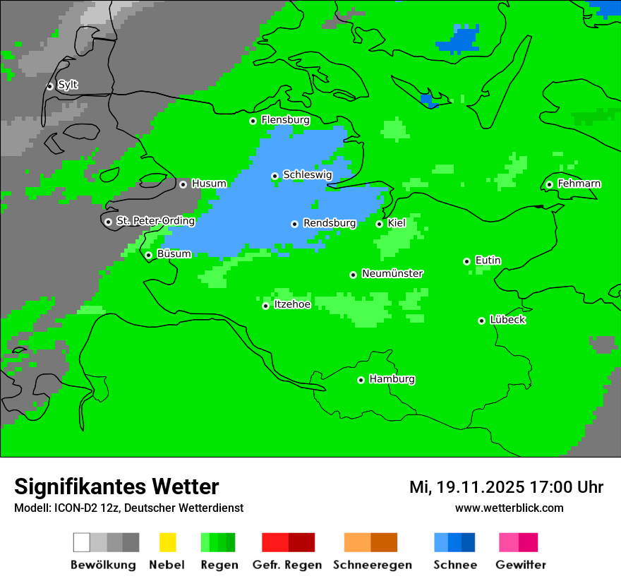 Modellkarten Signifikantes Wetter