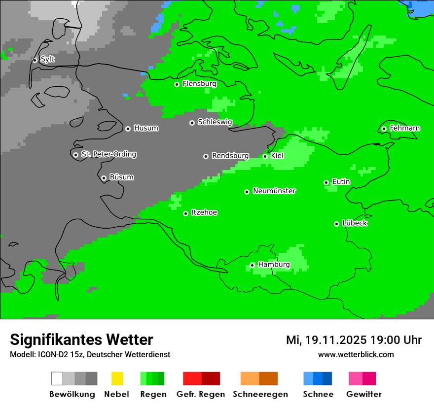 Modellkarten Signifikantes Wetter