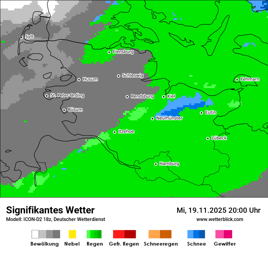 Modellkarten Signifikantes Wetter