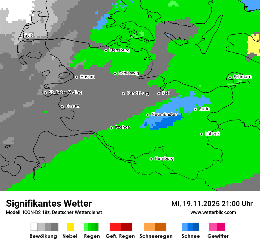 Modellkarten Signifikantes Wetter