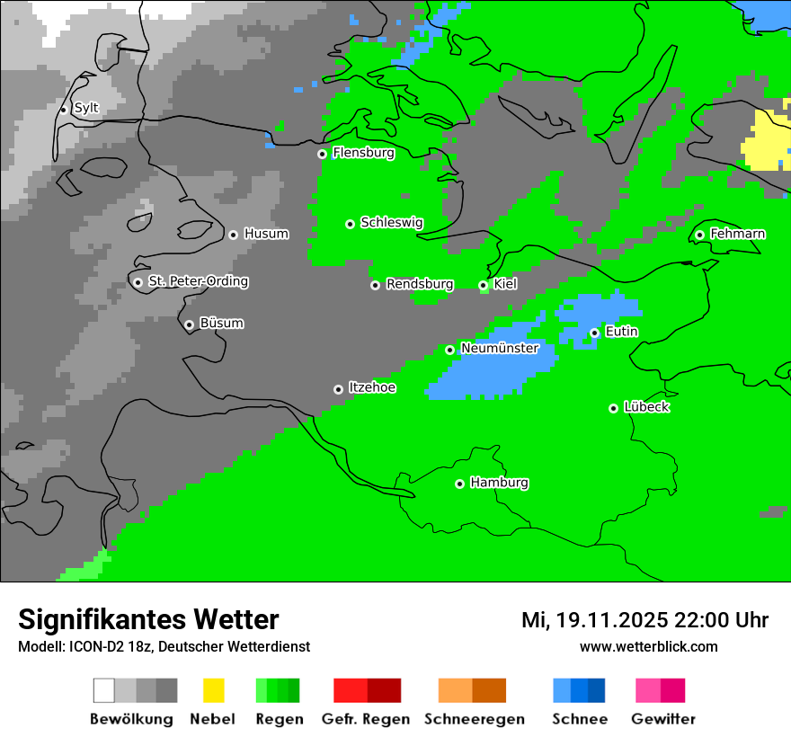Modellkarten Signifikantes Wetter
