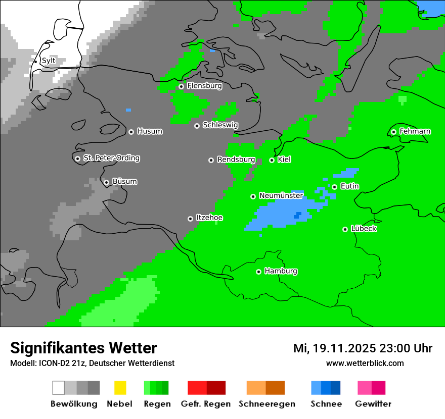 Modellkarten Signifikantes Wetter