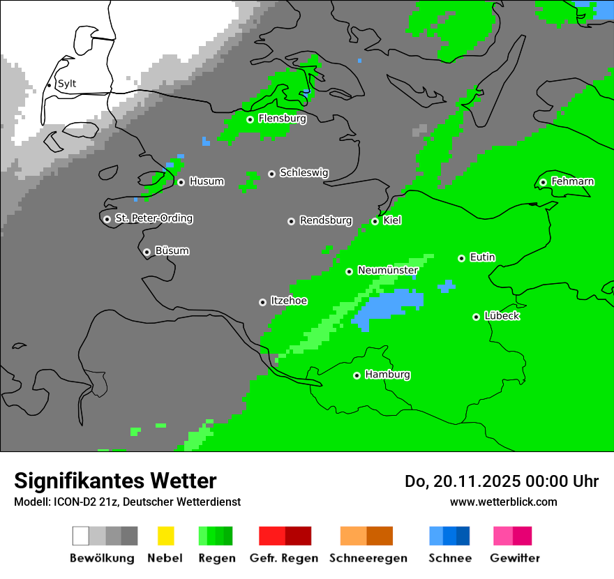 Modellkarten Signifikantes Wetter