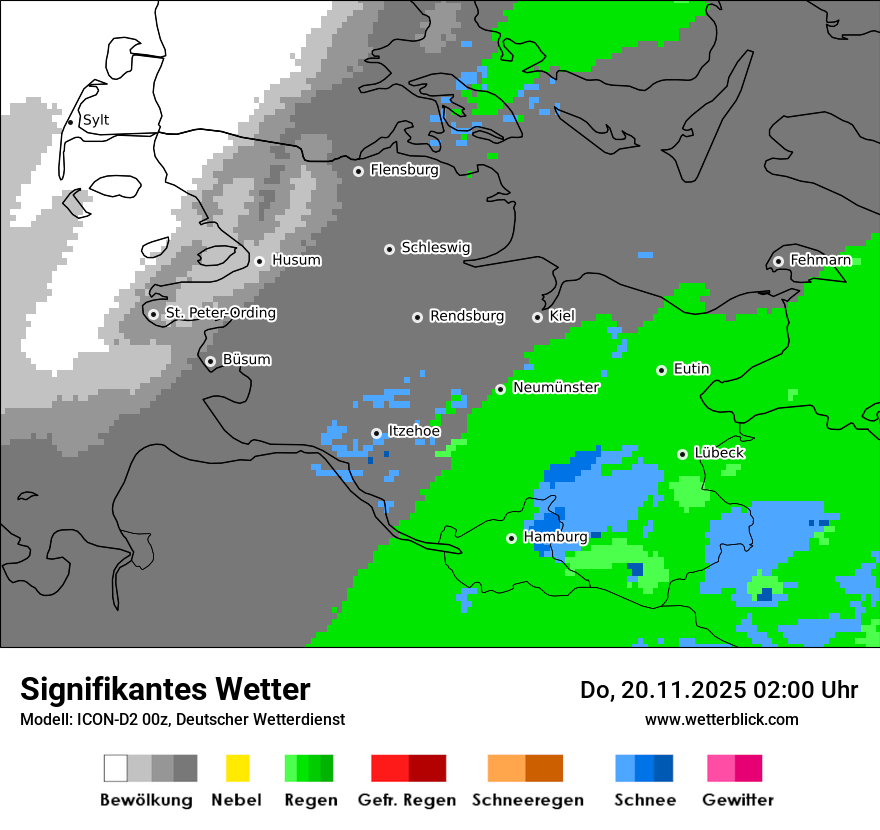 Modellkarten Signifikantes Wetter