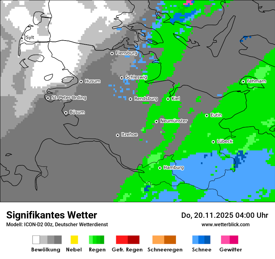 Modellkarten Signifikantes Wetter