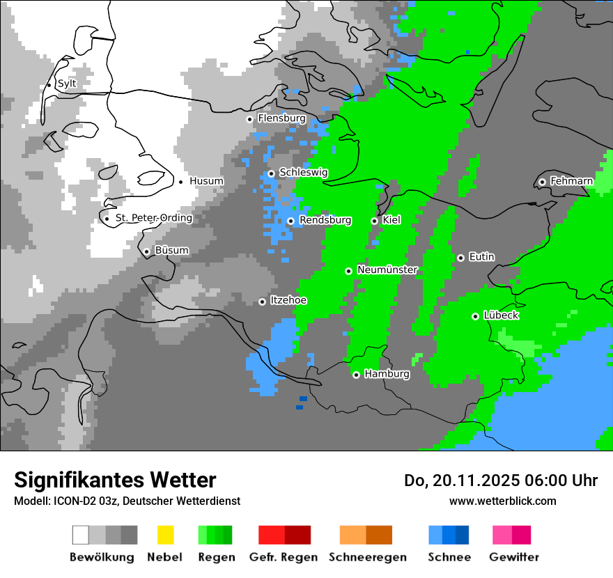 Modellkarten Signifikantes Wetter
