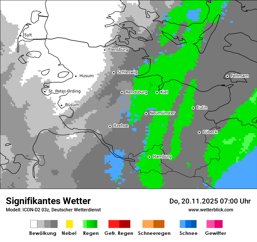 Modellkarten Signifikantes Wetter