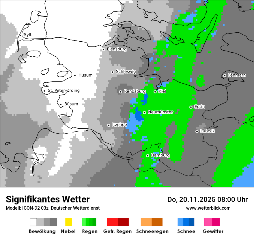 Modellkarten Signifikantes Wetter