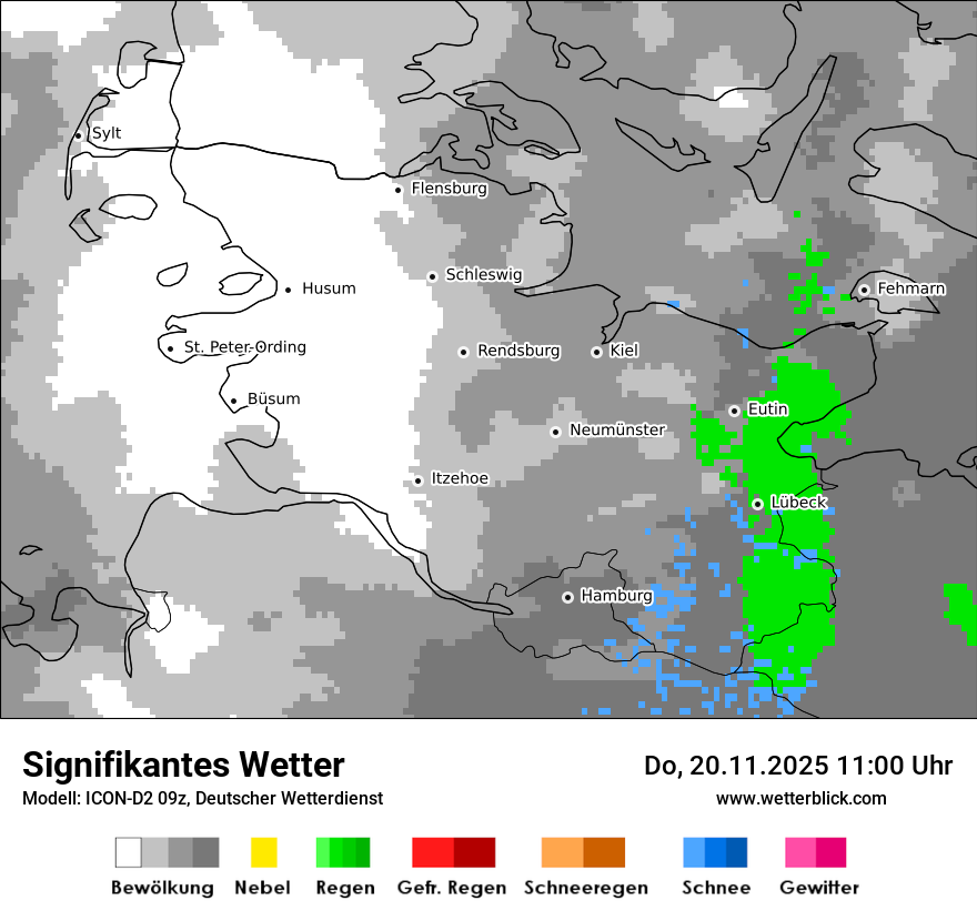 Modellkarten Signifikantes Wetter