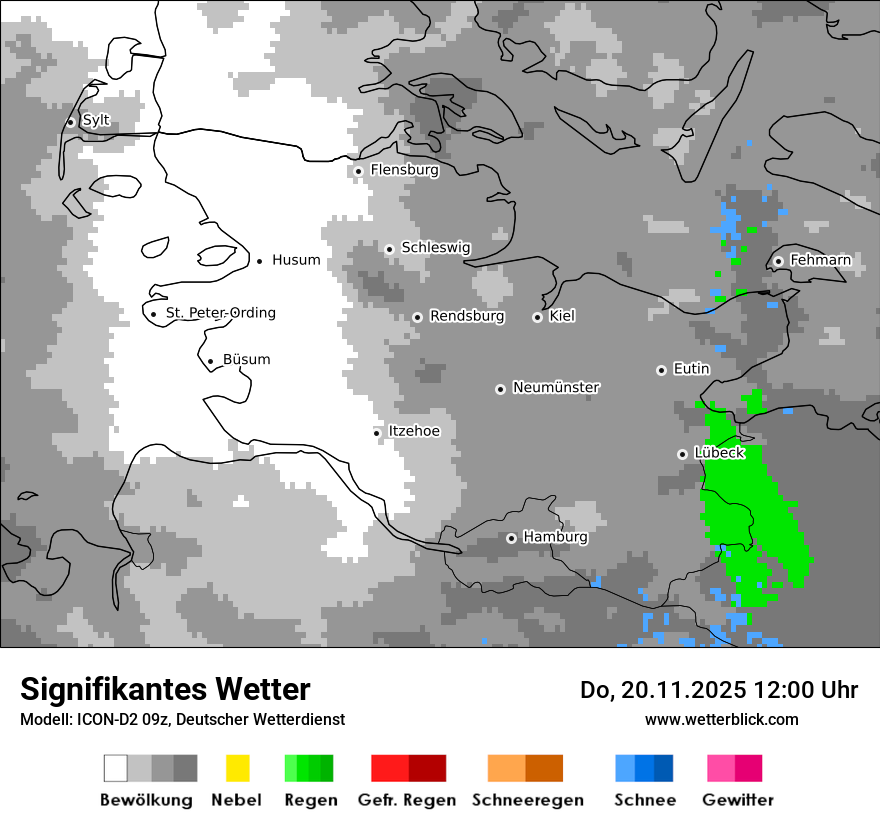Modellkarten Signifikantes Wetter