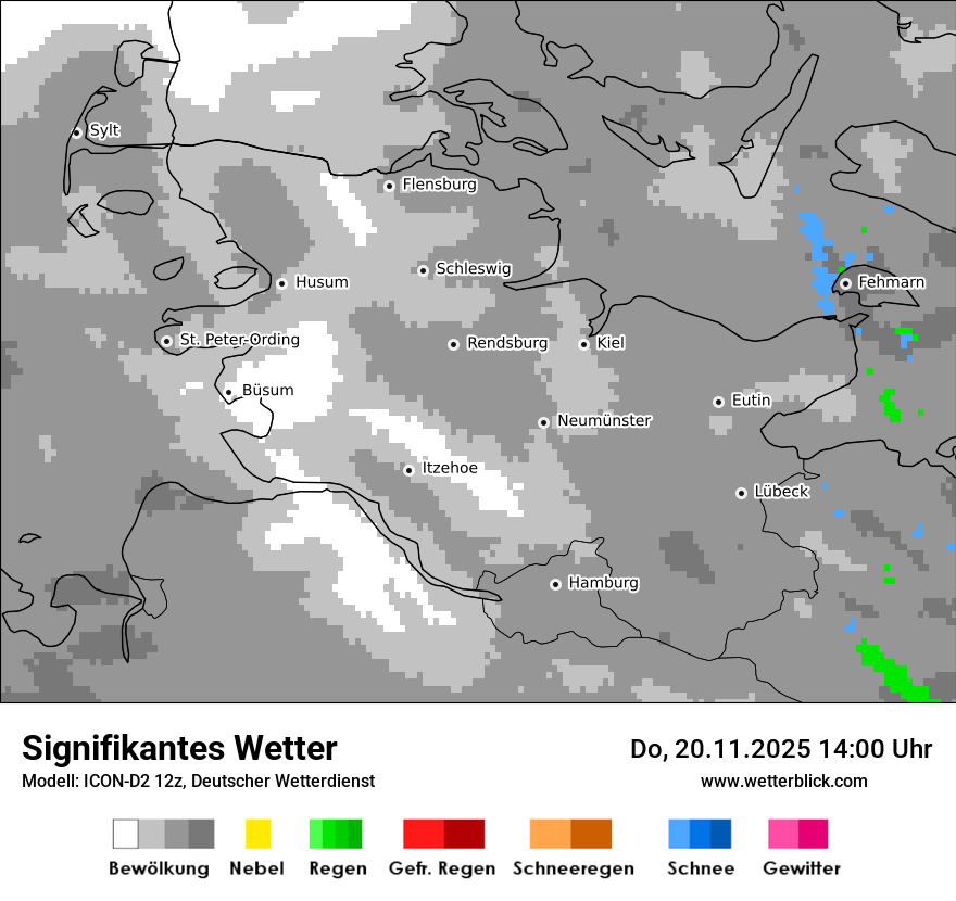Modellkarten Signifikantes Wetter