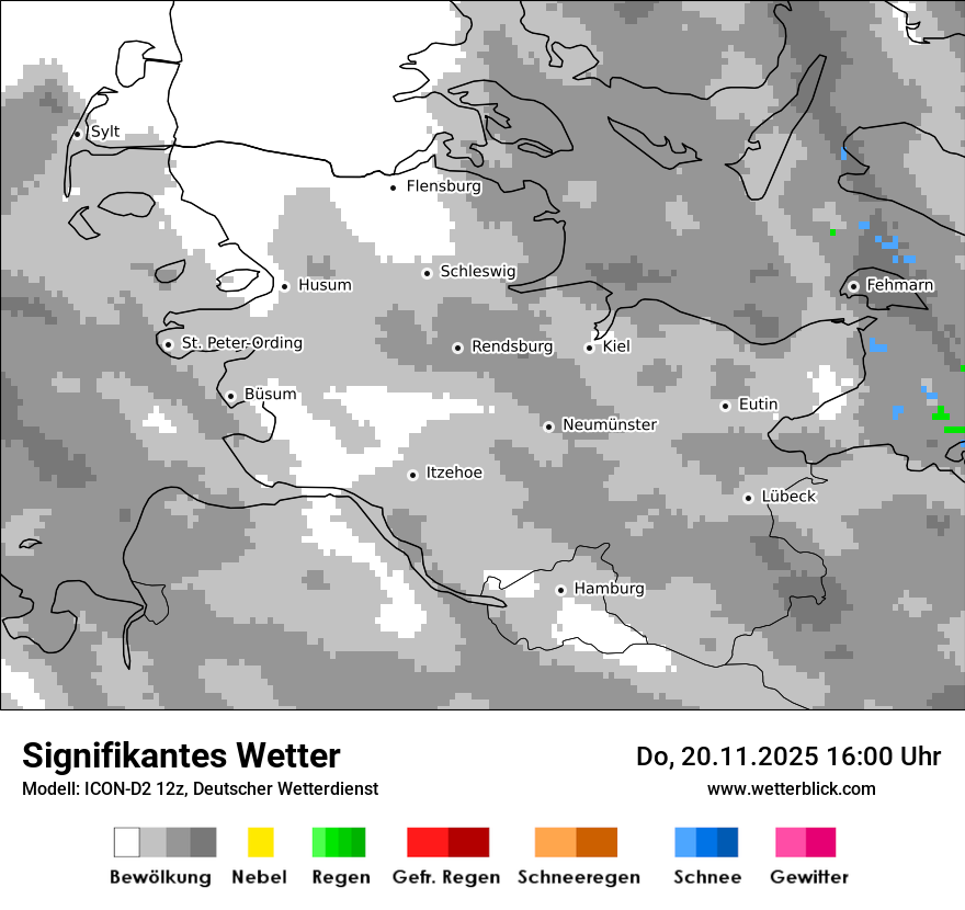 Modellkarten Signifikantes Wetter