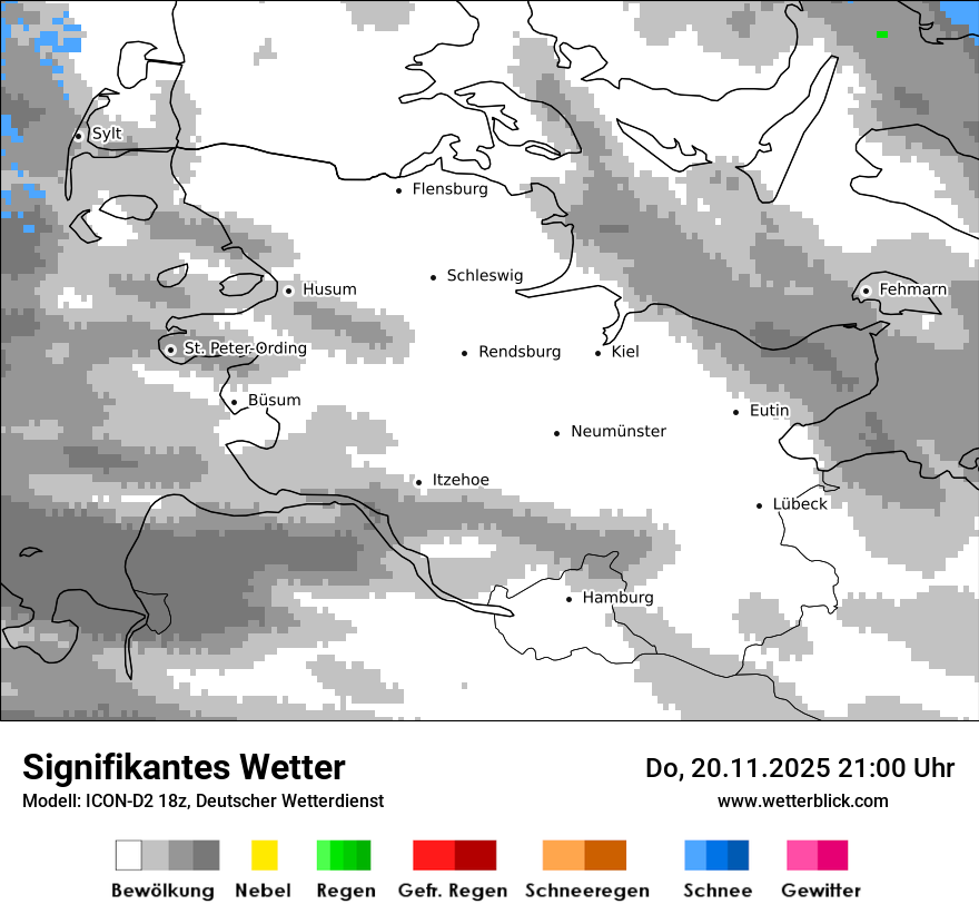 Modellkarten Signifikantes Wetter