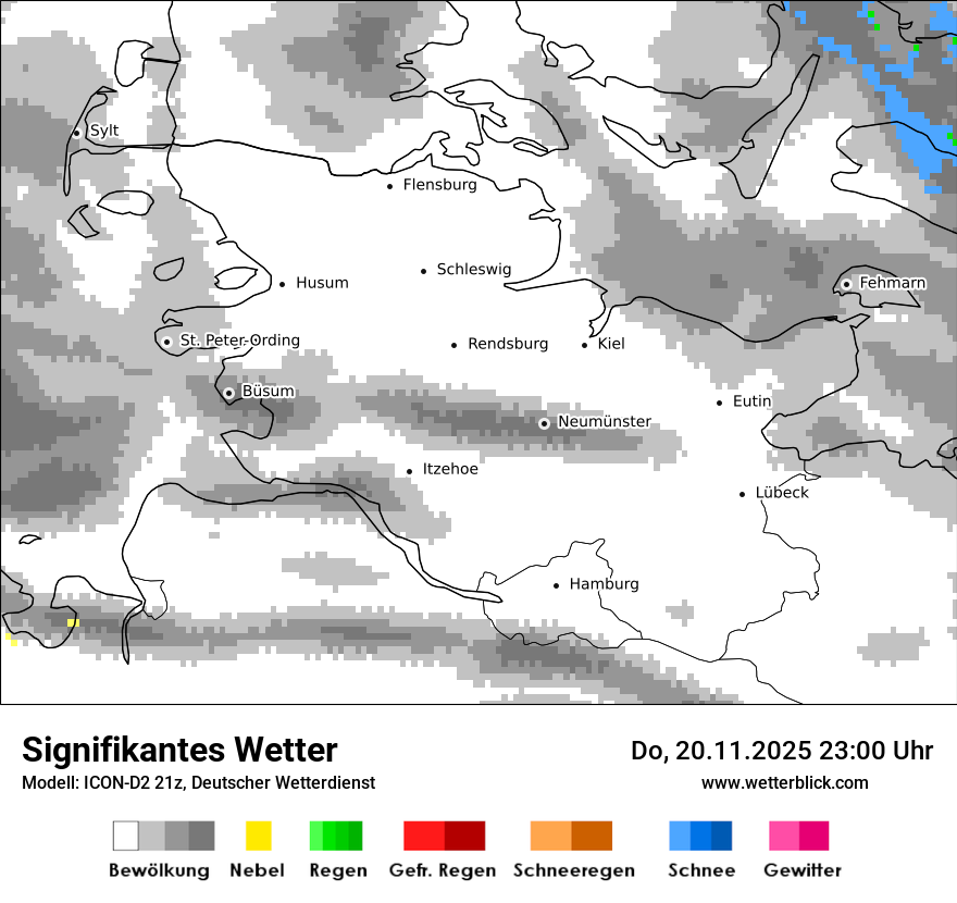 Modellkarten Signifikantes Wetter