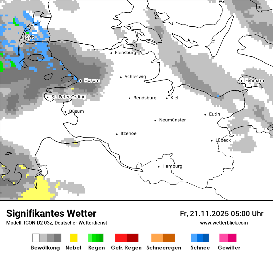 Modellkarten Signifikantes Wetter