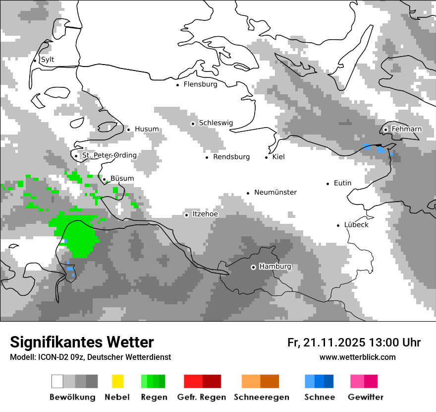 Modellkarten Signifikantes Wetter