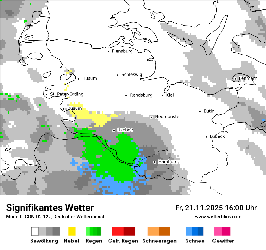 Modellkarten Signifikantes Wetter