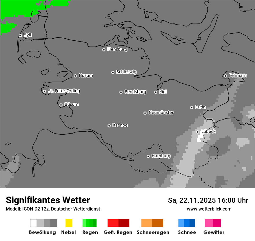 Modellkarten Signifikantes Wetter