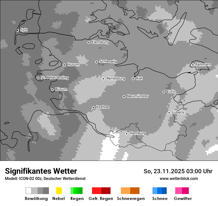 Modellkarten Signifikantes Wetter