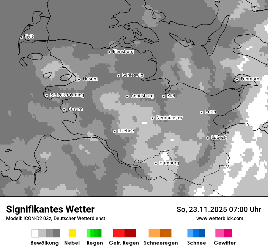 Modellkarten Signifikantes Wetter