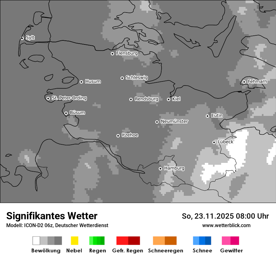 Modellkarten Signifikantes Wetter