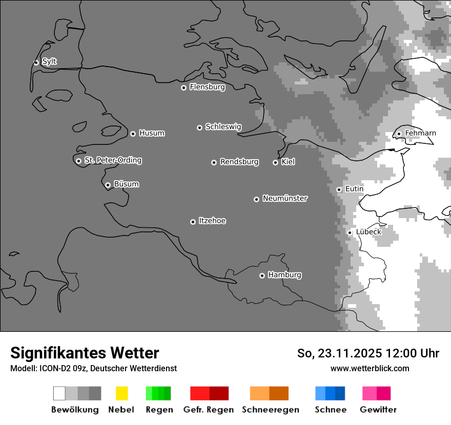 Modellkarten Signifikantes Wetter