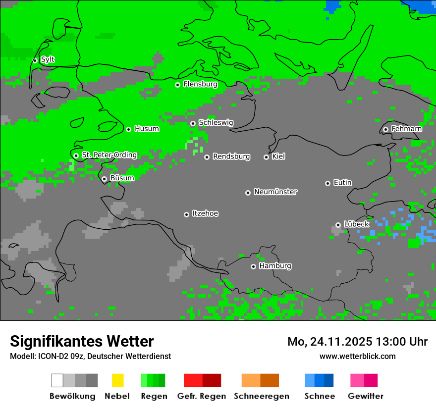 Modellkarten Signifikantes Wetter