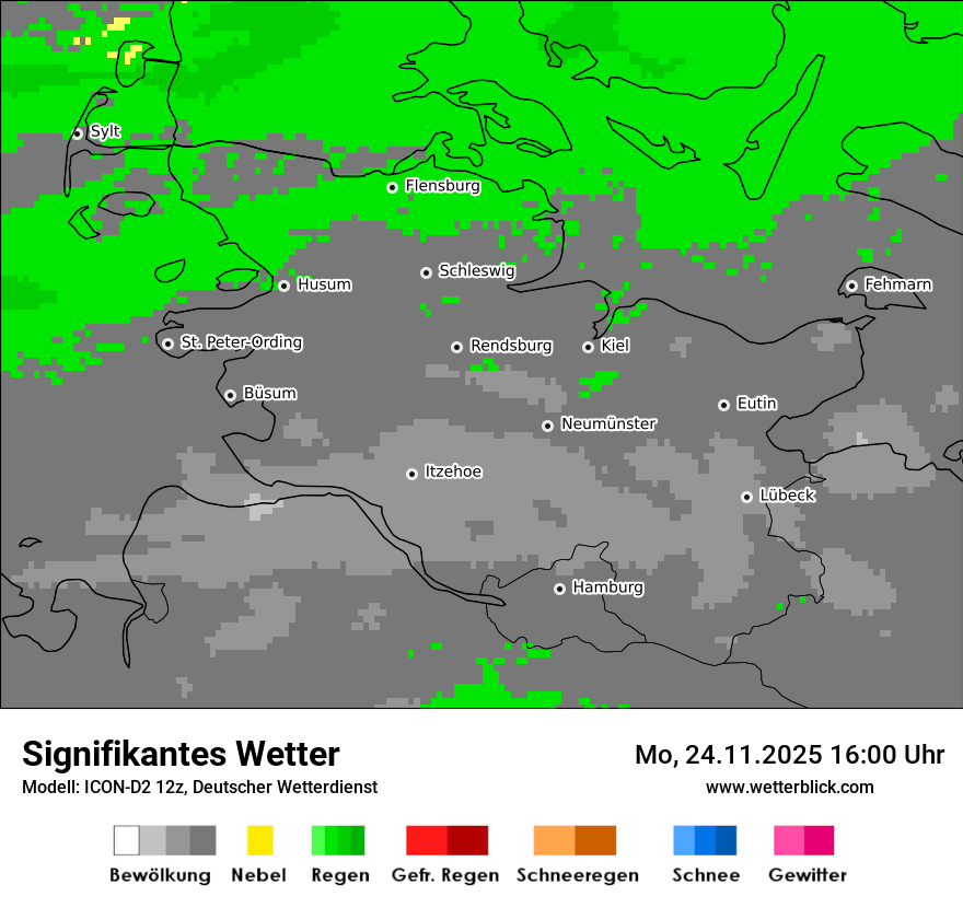 Modellkarten Signifikantes Wetter