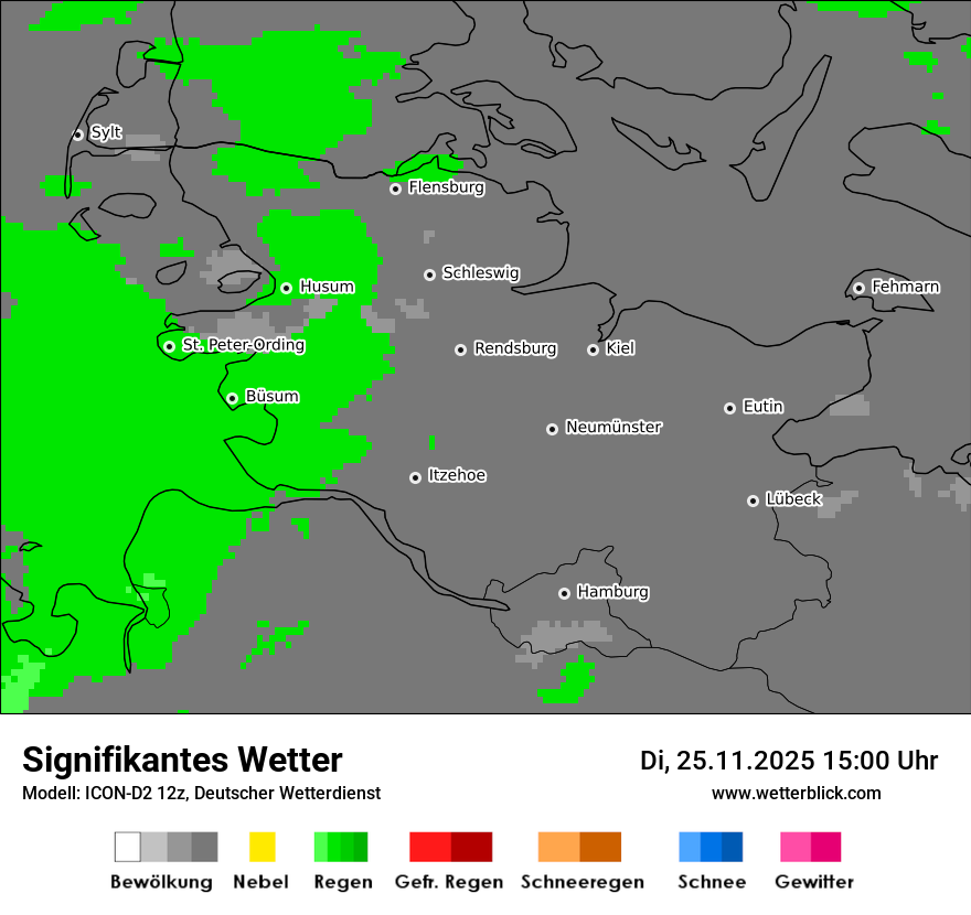Modellkarten Signifikantes Wetter