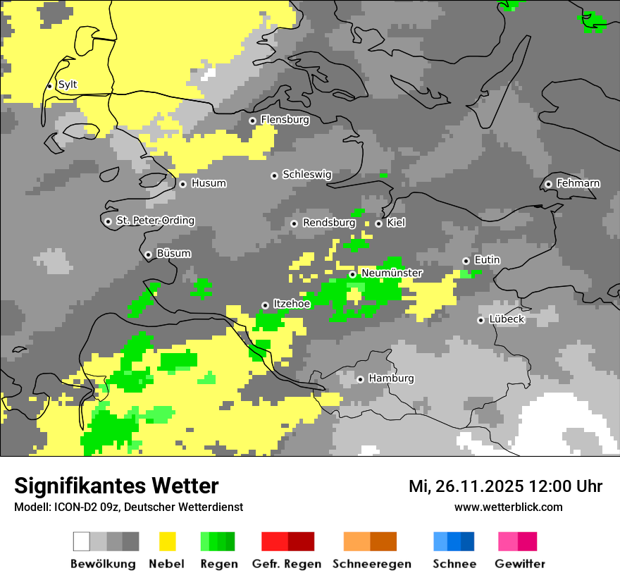 Modellkarten Signifikantes Wetter