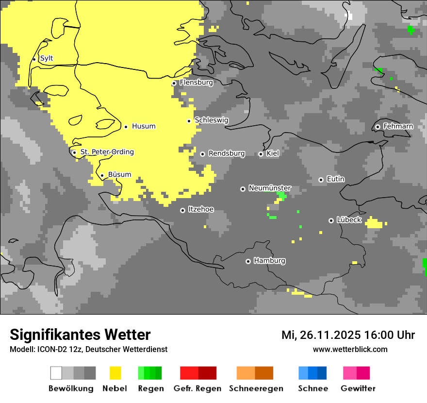 Modellkarten Signifikantes Wetter