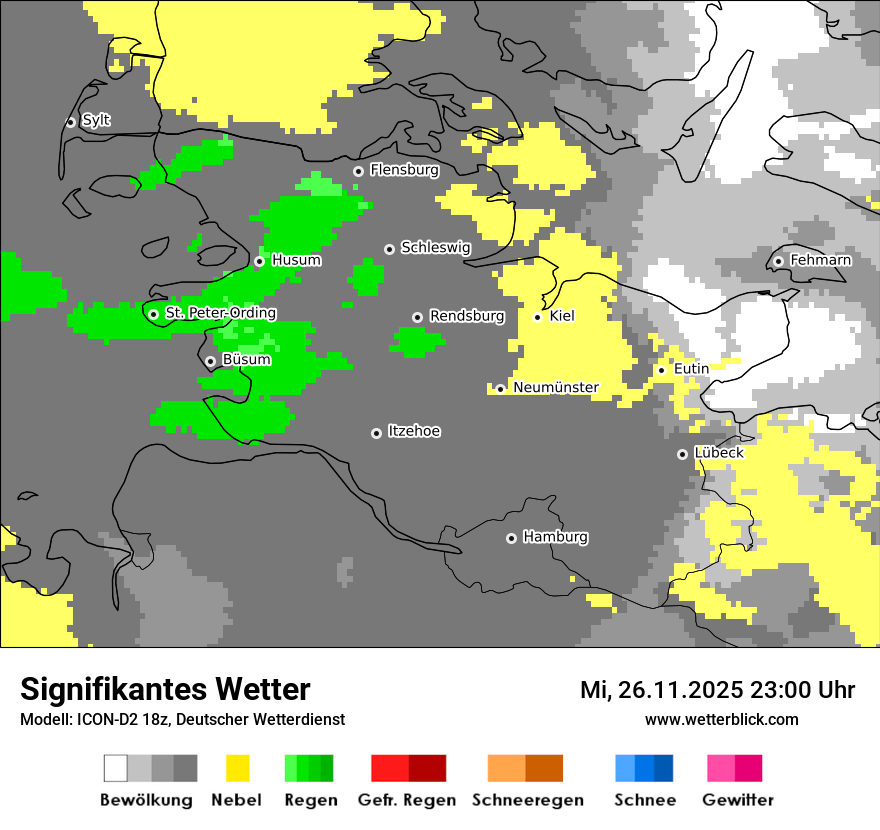 Modellkarten Signifikantes Wetter