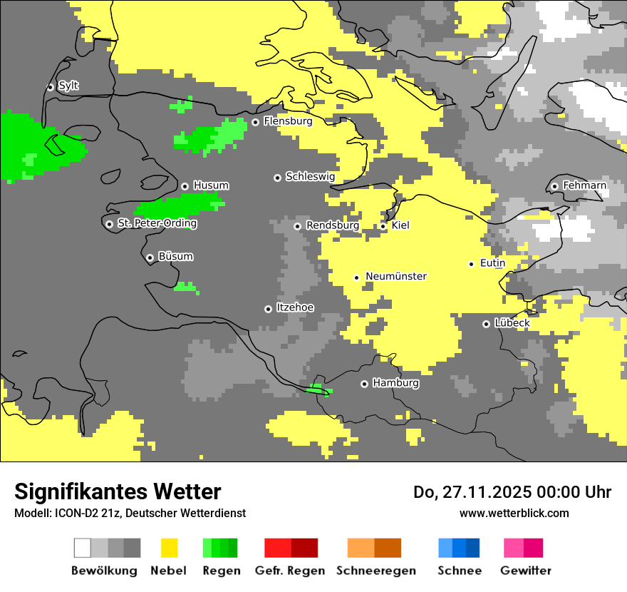 Modellkarten Signifikantes Wetter
