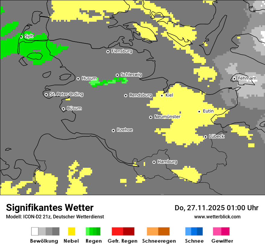 Modellkarten Signifikantes Wetter