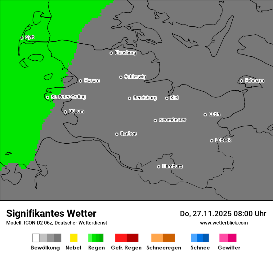 Modellkarten Signifikantes Wetter