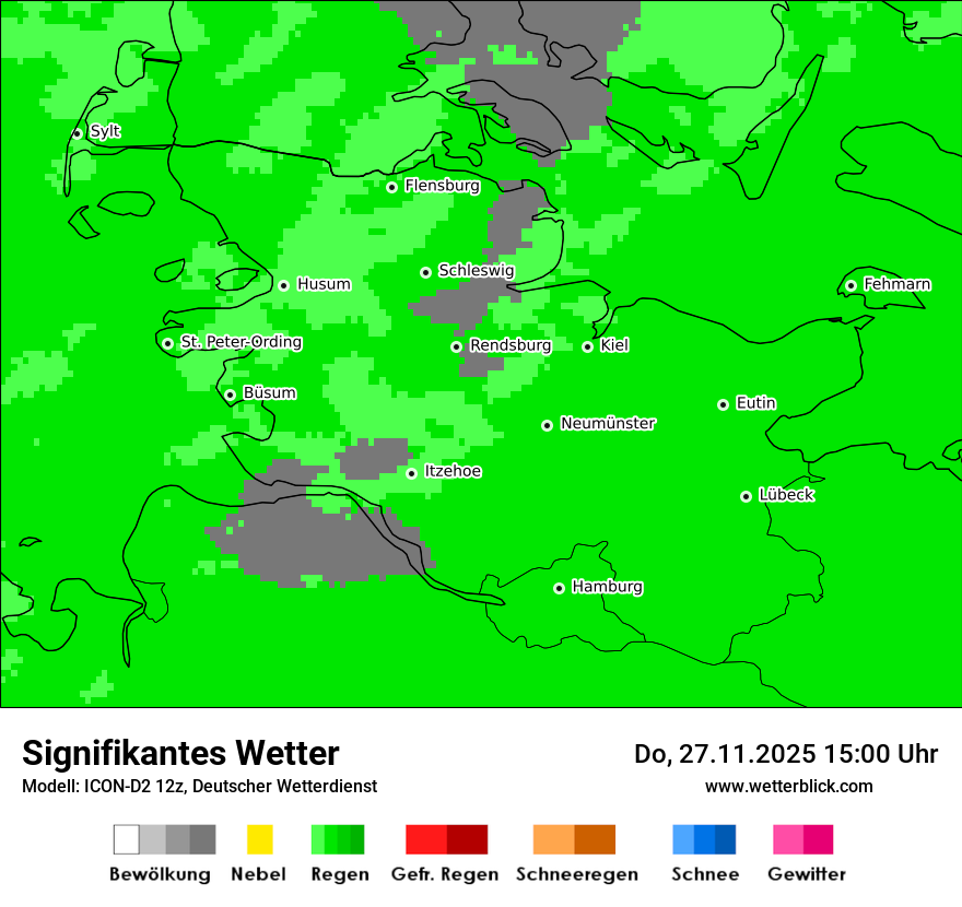 Modellkarten Signifikantes Wetter