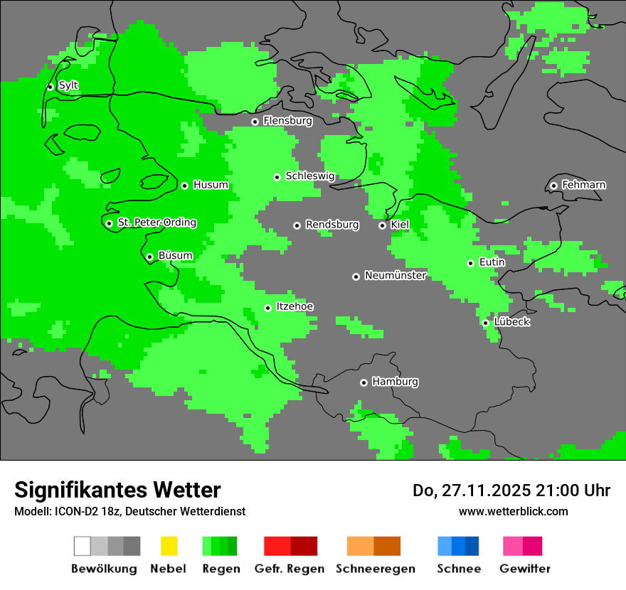 Modellkarten Signifikantes Wetter