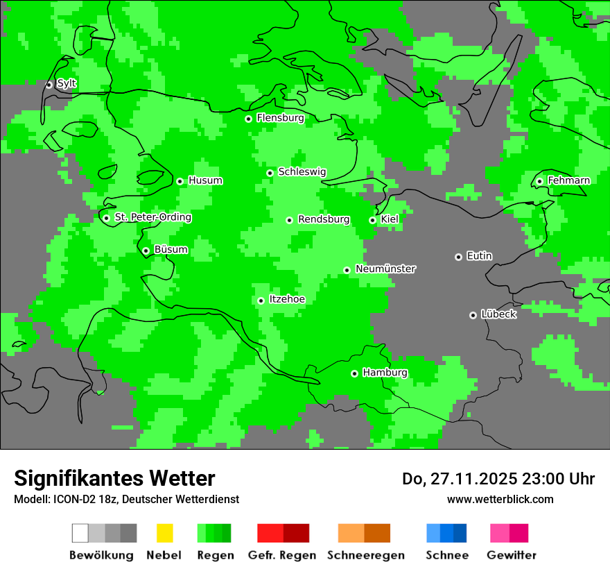 Modellkarten Signifikantes Wetter