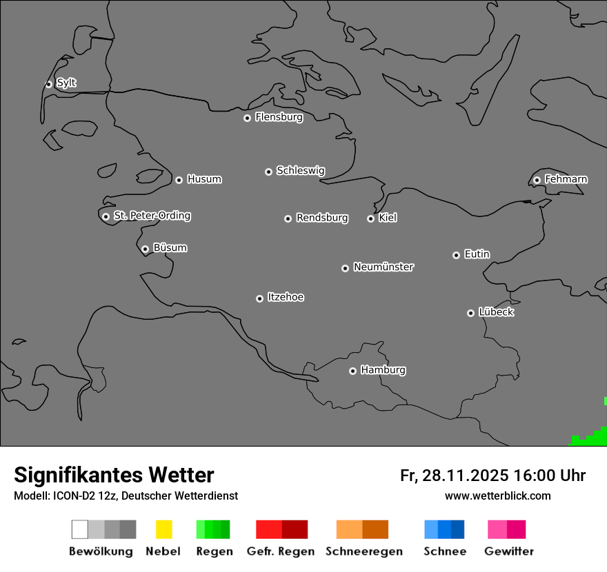 Modellkarten Signifikantes Wetter