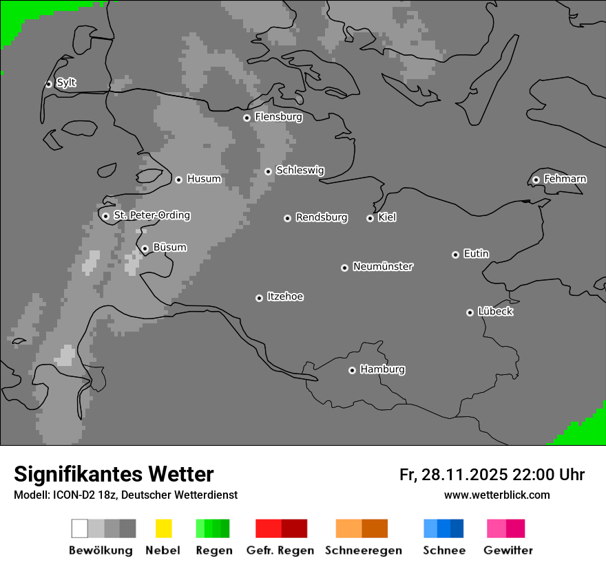 Modellkarten Signifikantes Wetter