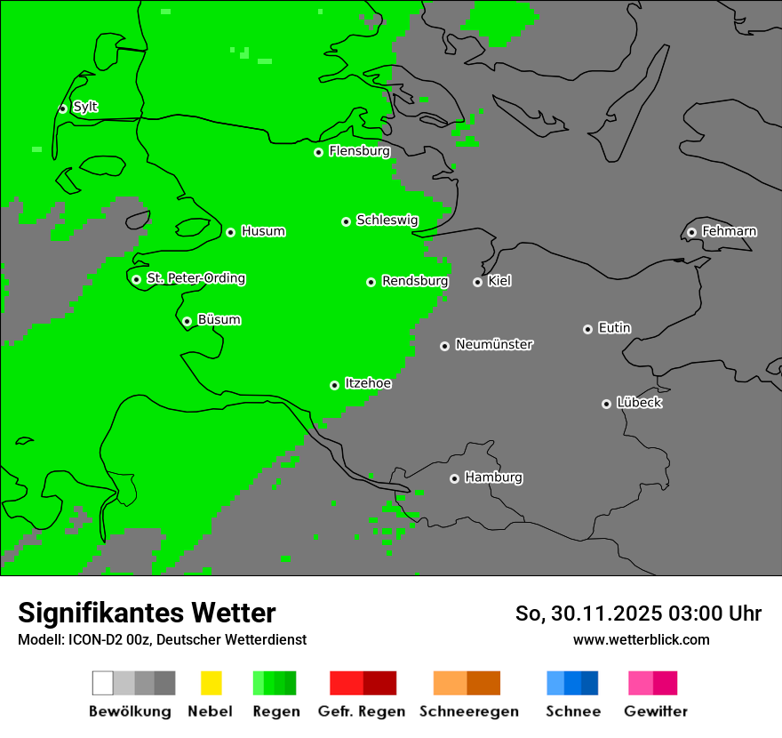 Modellkarten Signifikantes Wetter