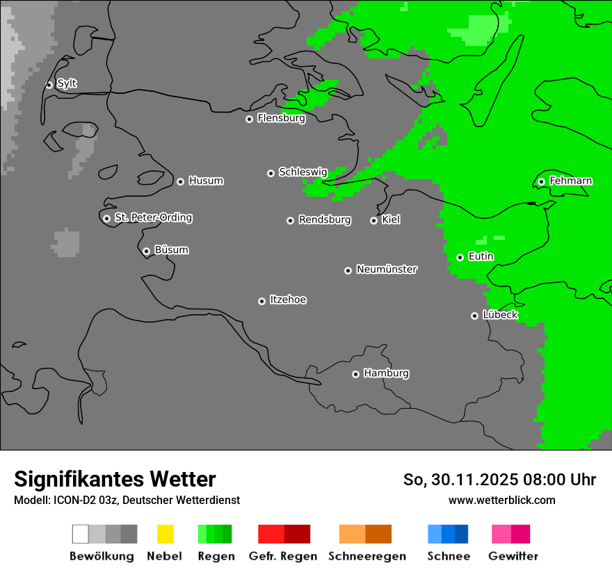 Modellkarten Signifikantes Wetter